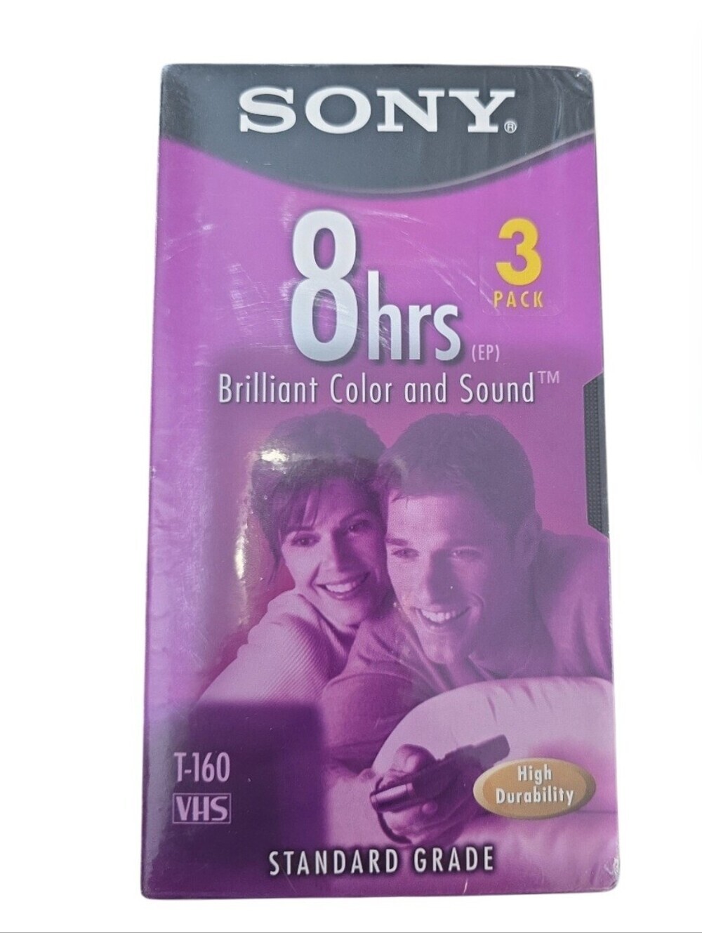 SONY T-160 8 hour VHS Tapes Standard Grades Lot 3 327 M Home Videos NEW Vintage